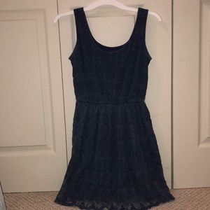 Blue lace dress